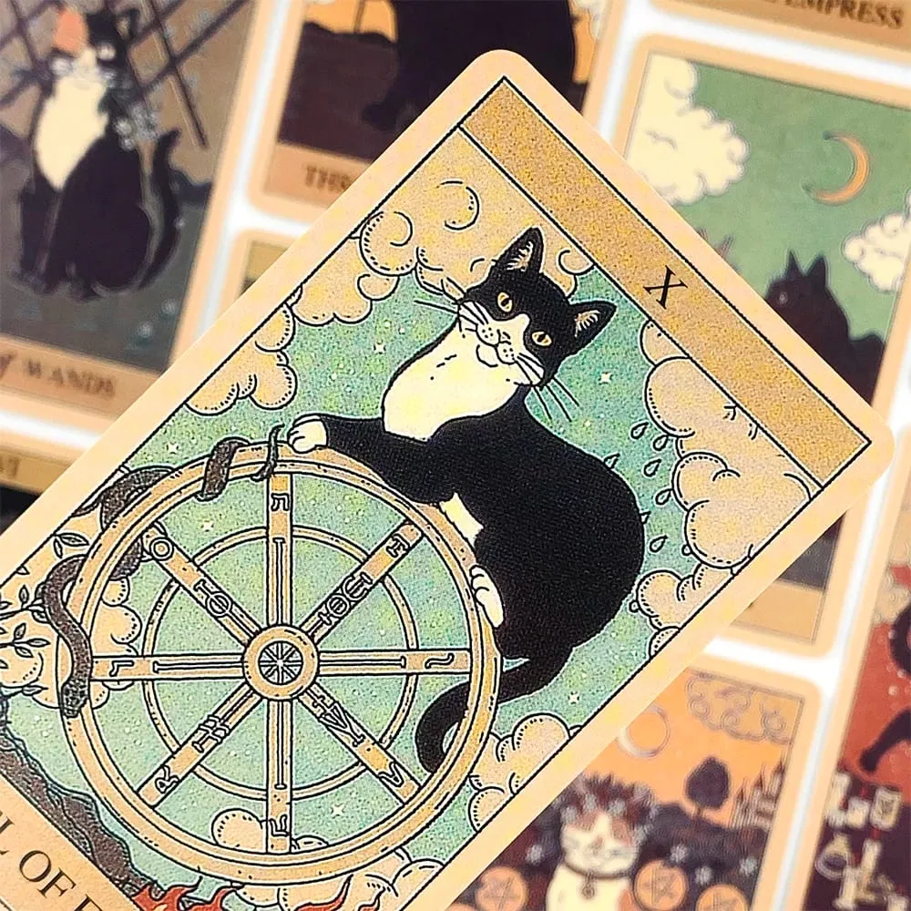 Cats Rule Earth Tarot Cards 78 Oracle Deck Unique Cards For Cat Lovers and Tarot Enthusiasts Perfect For Divination & Gift Givi