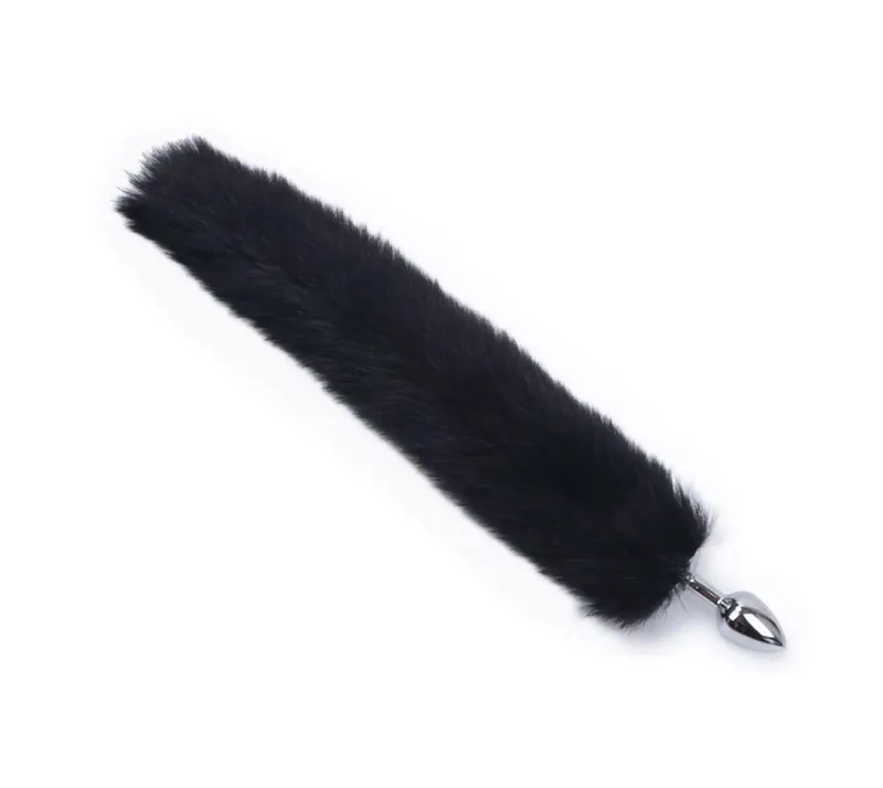 Plush Rabbit Tail Fox Tail Anal Plug Metal Butt Plug Prostate Massager BDSM Cosplay Erotic Sex Toy for Women Adults Sex Toy Gift