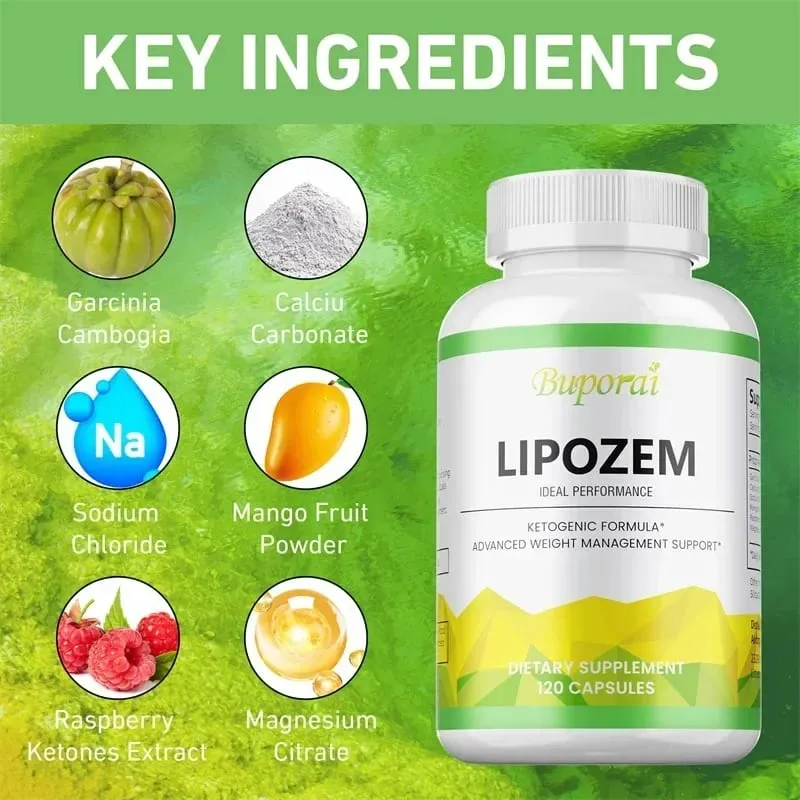 Lipozem Capsules - Digestive Health Appetite Suppression Metabolism Weight Management