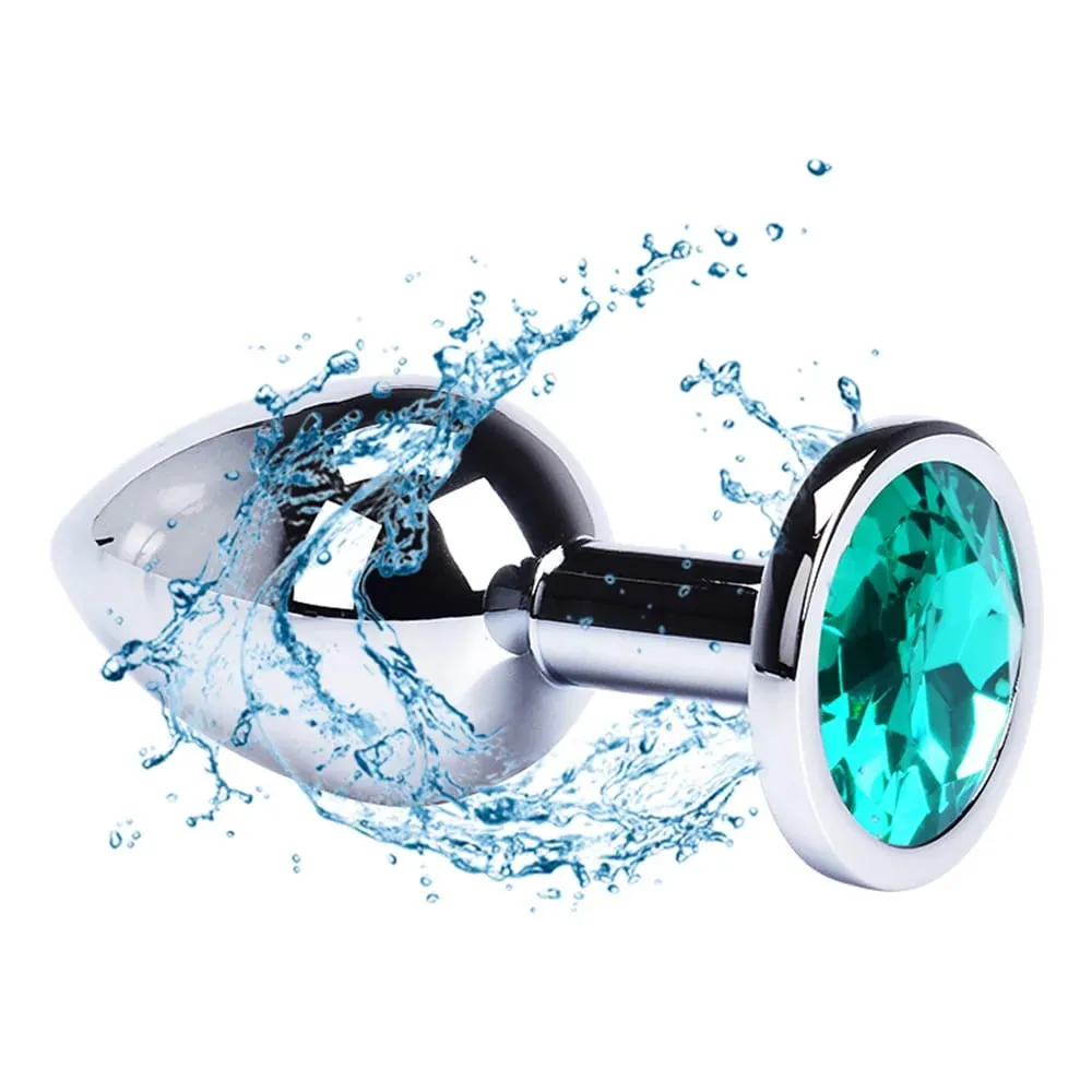 Stainless Steel Anal Plug Butt Plug With Jewelry Colorful Crystal Anus Plug Adults Sex Toys for Men Women Gay Adult Game Sex Toy — image 3