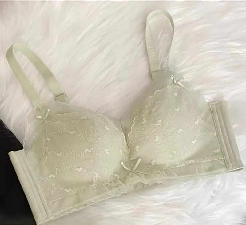 Pure Desire Breeze Push Up Bra Wireless for Small Bust Anti Sagging Breathable Comfort Lift Support AB Cup Women S-XL MOYISU