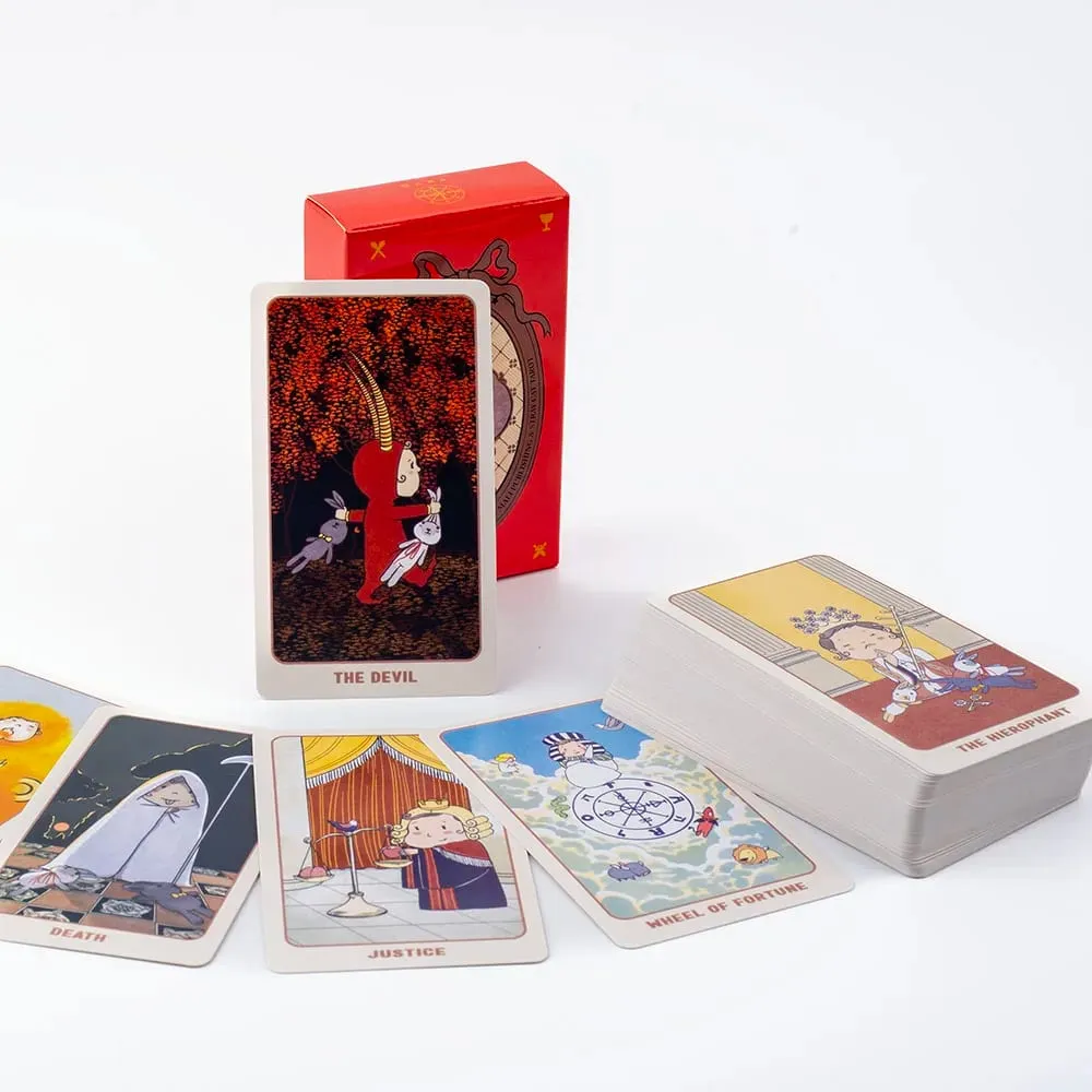 78 Pcs Joyful Whimsical Cute Baby Cartoon Tarot Deck - an Intuitive And Magical 78-Card Deck for Divination And Self-Discovery — image 2