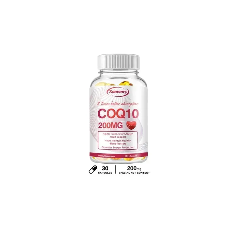 Coenzyme Q10 Capsules 200mg -Provide Energy Support Heart and Cardiovascular Health Promote Metabolism Anti-oxidation — image 9
