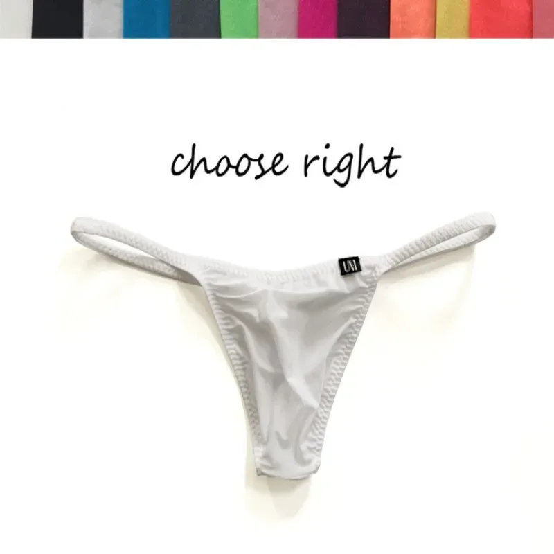 Seluar Dalam Seksi Pinggang Rendah Separuh Lutsinar Nipis Seluar Dalam Ketat Fitting Tanpa Beg G-Strings Pilihan Musim Panas Panas