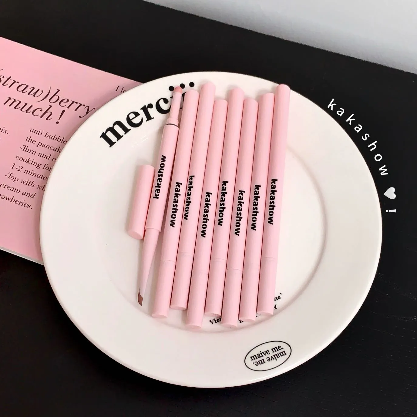 Half Moon Shaped Double Headed Sleeping Silkworm Silk Eyeliner Pen Diamond Glitter Matte Aegyosal Pen Brightening Cream Eye S