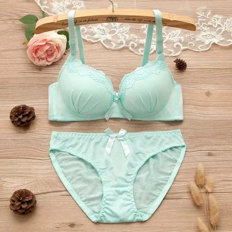 6 set Push Up Bra Sets Padded Intimates Lace Thongs Underwear For Women Lingerie Female Underwear Bra Sets — image 3