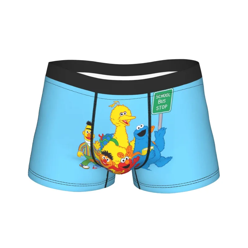 S-Sesames Streets Tango Elmo & Grover 속옷 남자 반바지 팬티 Funny Boxershorts 품질 세관 특대 팬티 — image 13
