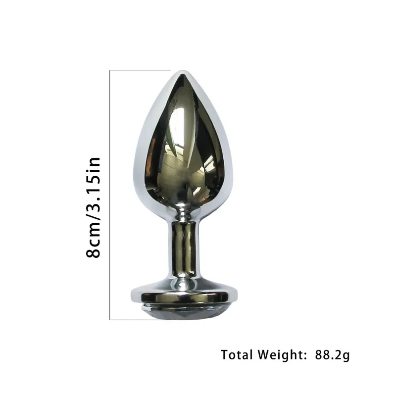 Metal Anal Plug with Long Fluffy Tail – Fox Tail Butt Plug for Cosplay Role Play BDSM Adult Toy — image 22