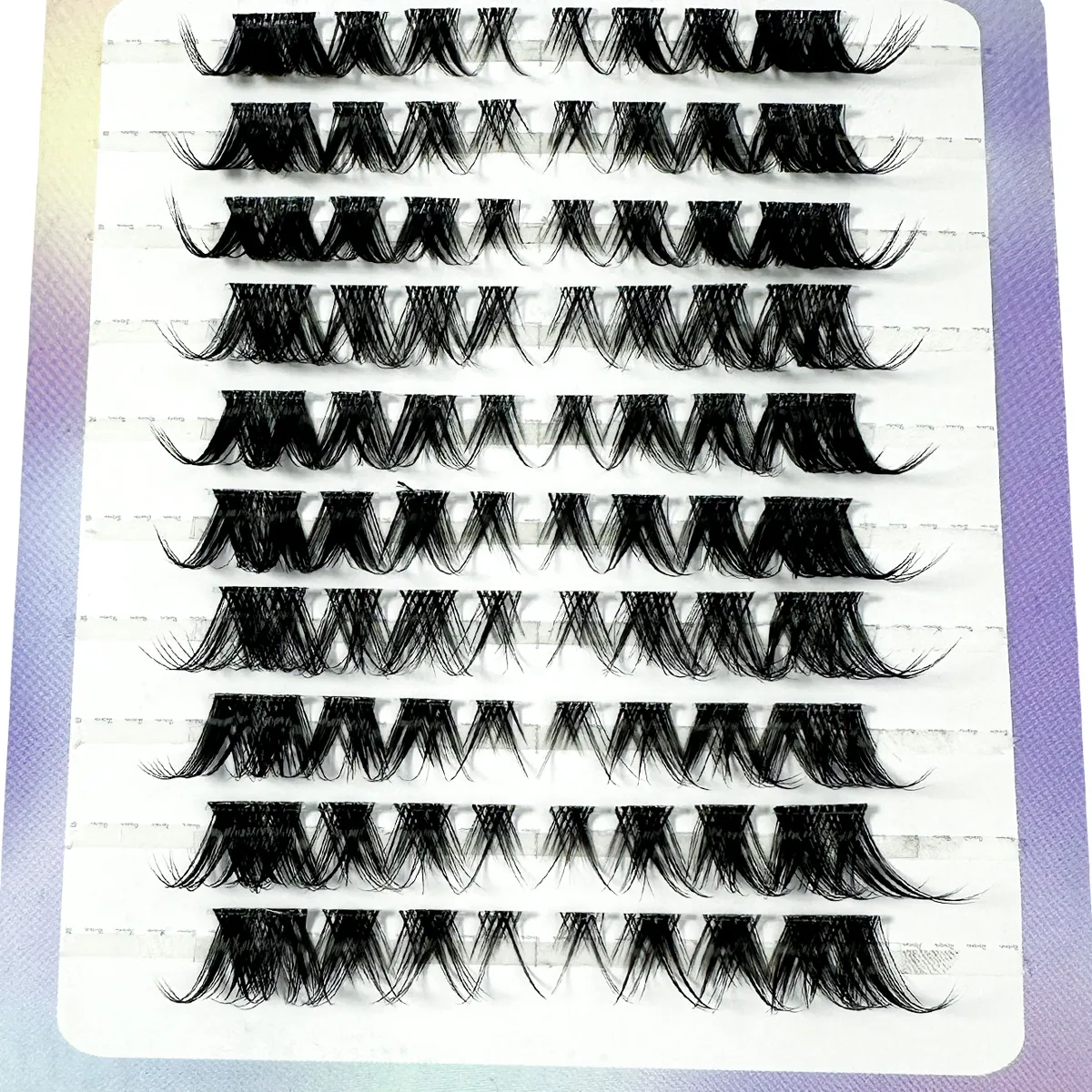 Transparent Stem False Eyelashes 3D Fluffy Single Cluster Eyelash Extension Segmented Natural Mink Fox Eye Effect Makeup Lashes