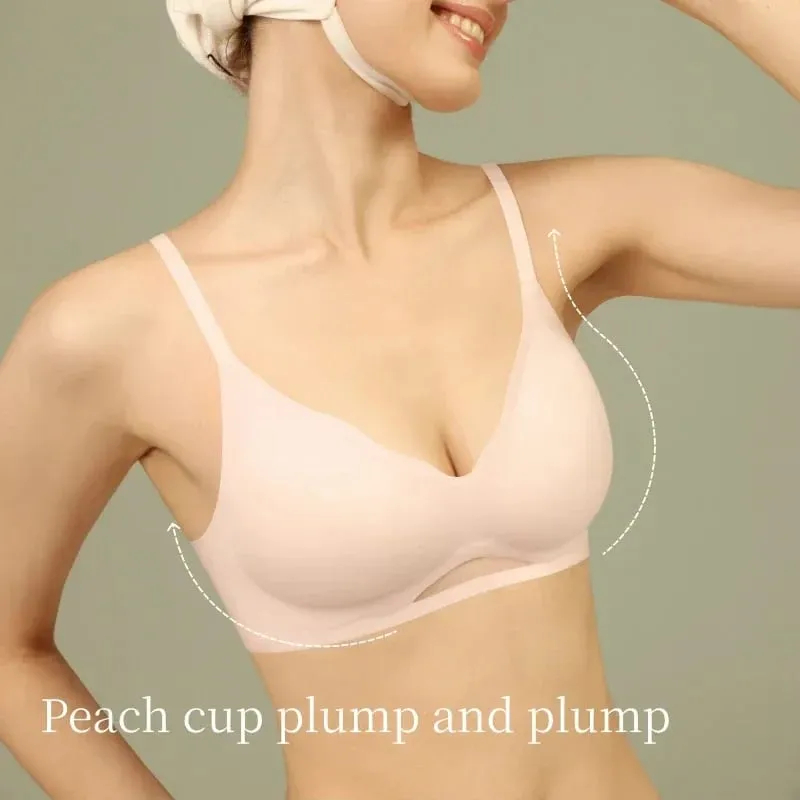 Bra Sets for Women Sexy Two Piece Lingerie Push Up Seamless Wireless Smooth Breathable Bra and Panty Brief Set MX225+N176