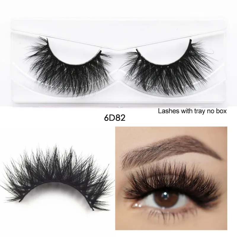 D20 Real Mink Lashes Eyelashes Extension Natural Long Winged Volume Eye Lashes Handmade Mink Fake Eyelash Makeup Lash