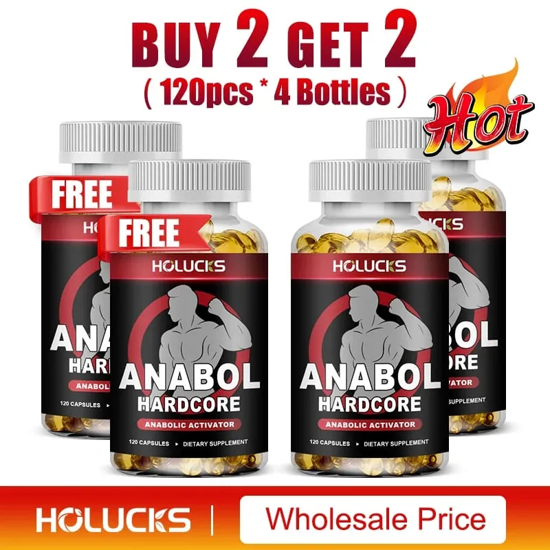 Anabol Hardcore Supplement Muscle Growth for Men To Build Lean Dense High Performance Enhancing Support Overall Health