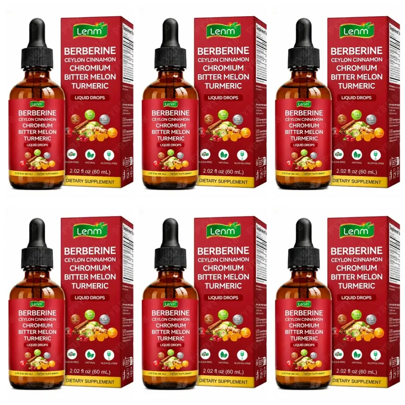 Berberine Liquid Drops Chromium & Ceylon Cinnamon Supports Vitality Metabolic Wellness Digestive Health Sugar-Free Non-GMO 60ml — image 12
