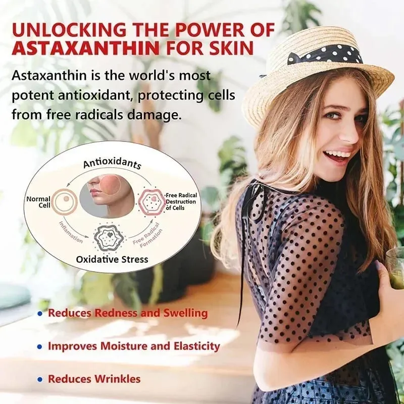 Astaxanthin 24 Mg - Meningkatkan Kesehatan Kardiovaskular Mempercepat Metabolisme Menjaga Kesehatan Sendi Mata dan Kulit Antioksidan — image 4