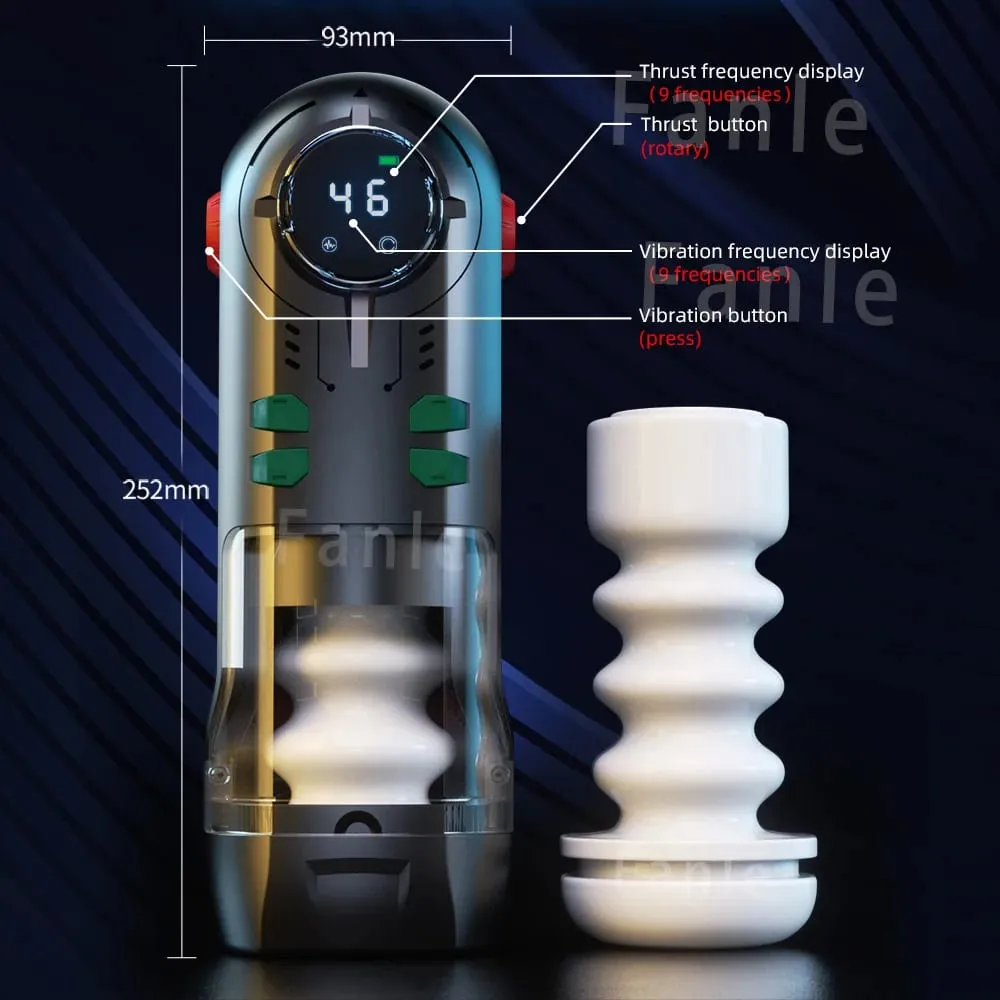 Male Masturbation Cup Automatic Telescopic Heated Sucking Pocket Pussy Blowjob Sex Machines Toy Adult Goods for Men Masturbator — image 6