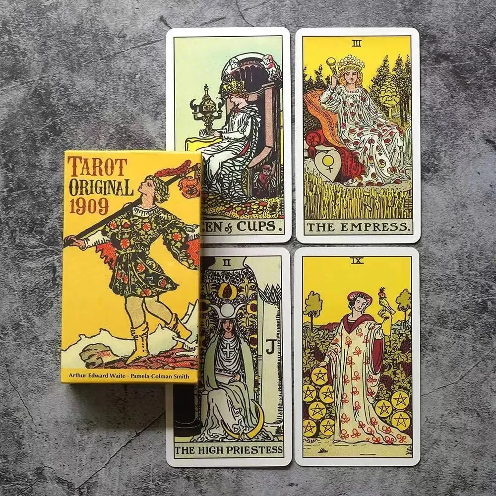 The Rider Waite Smith 1909 Tarocchi Oracle Deck per principianti Inglese Spagnolo Classic Divination Edition Gioca al gioco