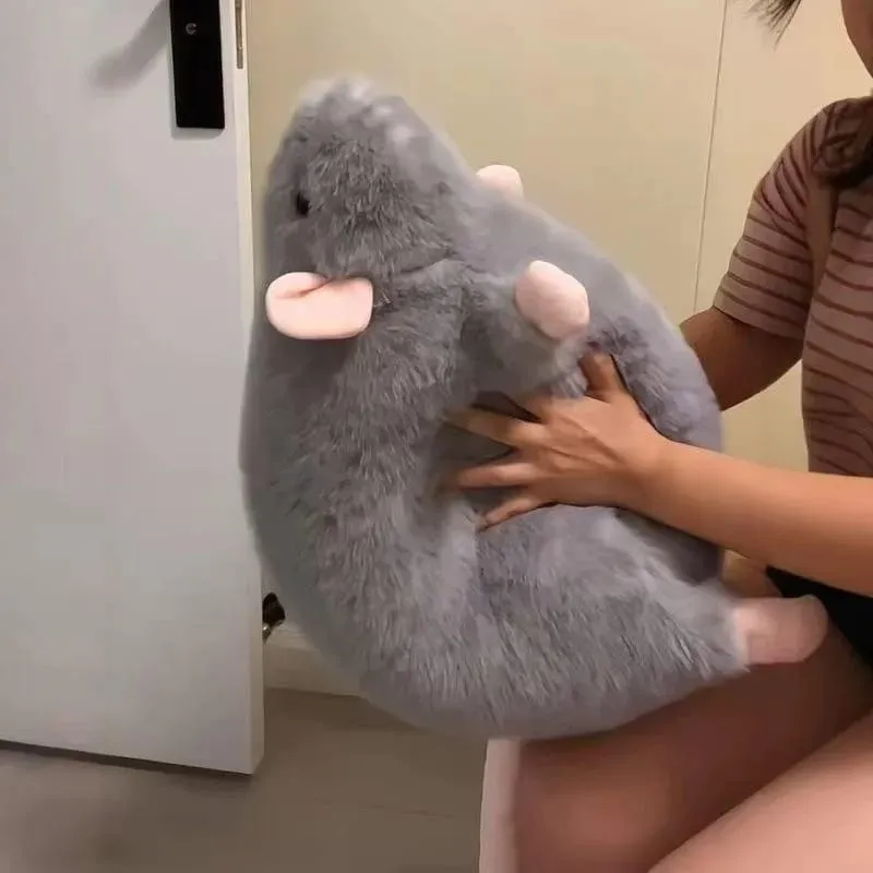 Simulation Cartoon Rat Doll available in 35/50/90cm Cute Oversized Big Mouse Plush Pillow as Birthday Gift — image 3