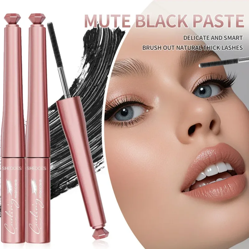 Schwarze Wimperntusche, die Volumen verleiht und Locken verleiht. Langanhaltend und natürlich verlängernd, schnell trocknend und klumpenfest – ideal für das tägliche Make-up
