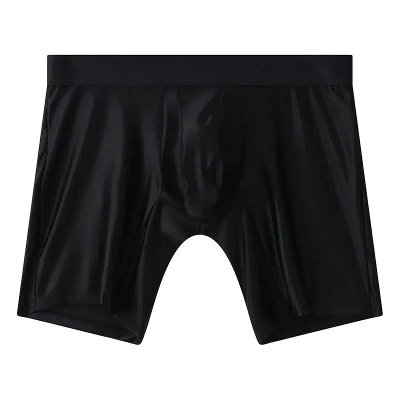 M-xxl Mens Underwear Boxers Solid U Pouch Panties For Man Extended Leg Boxer Shorts Homme Middle Waist Sports Underpants Male — image 12