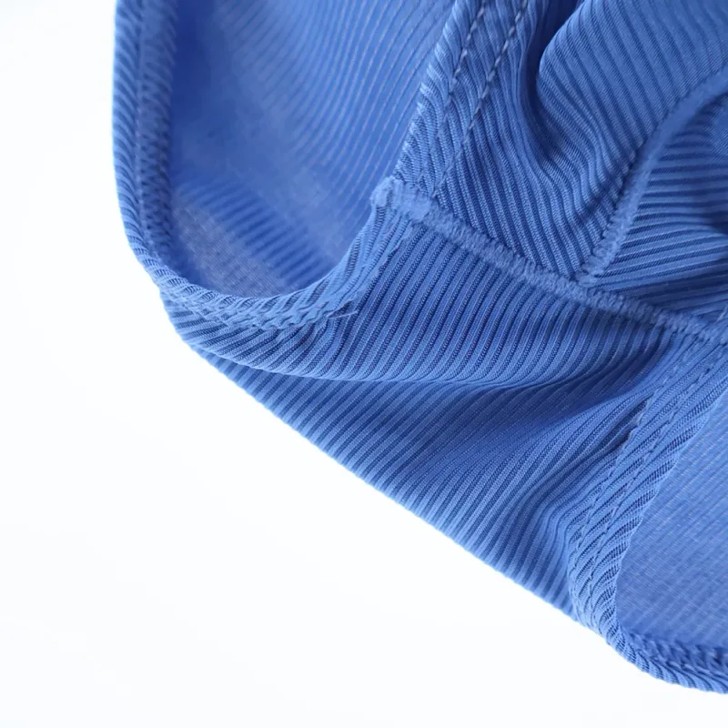 Men Fashion Ribbing Sexy High Fork Underwear Briefs U Convex Pouch Low Rise Man Comfortable Underpants Quick-drying