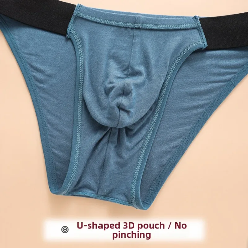 Lingerie heren driehoekige slipje midden taille ademend heren dunne slips streep groot formaat ondergoed voor heren vier seizoenen