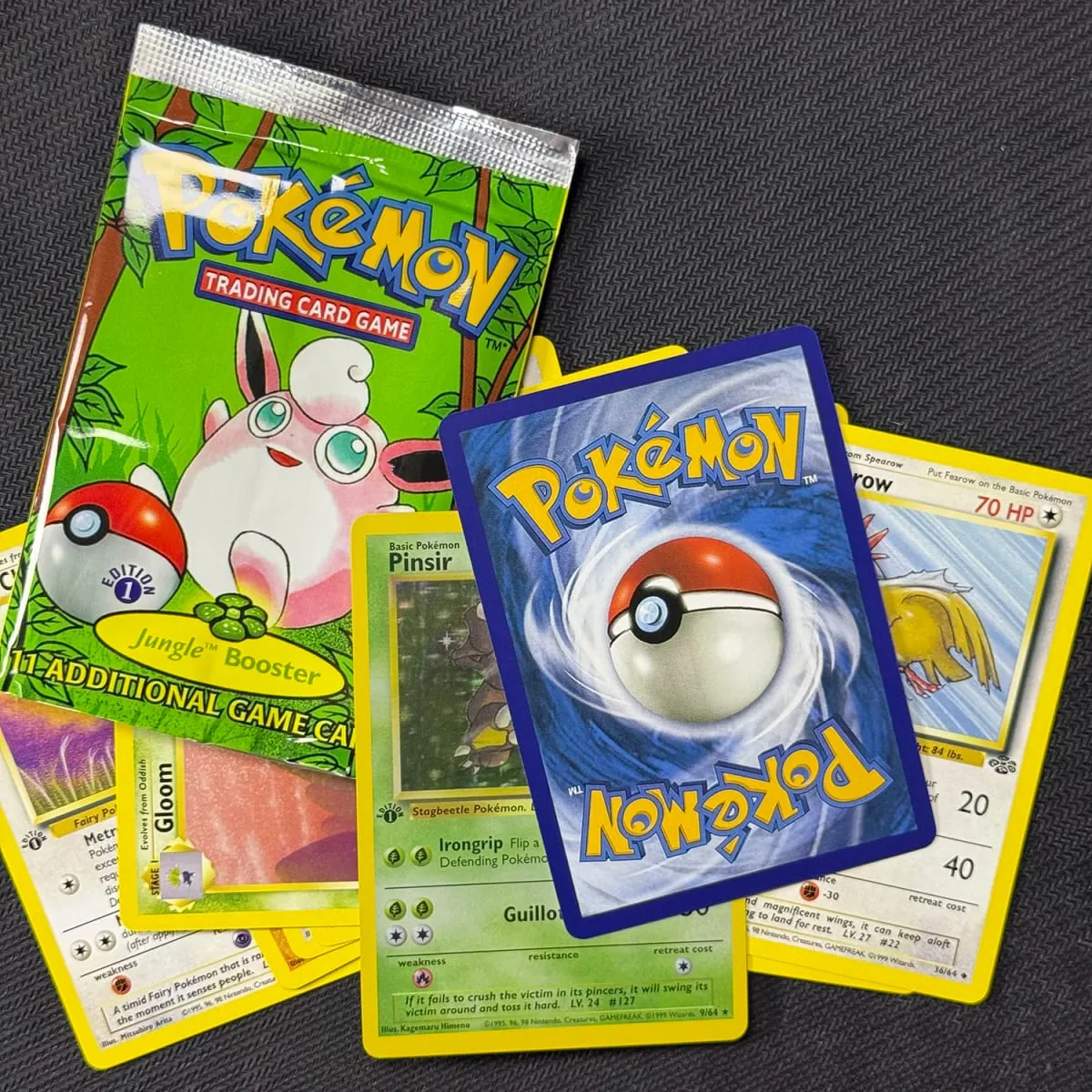 Pokemon Proxy Cards Jungle Booster Pack 1st Edition 11cards/pack Flareon Scyther Wigglytuff Bag TCG Card Gifts — image 5