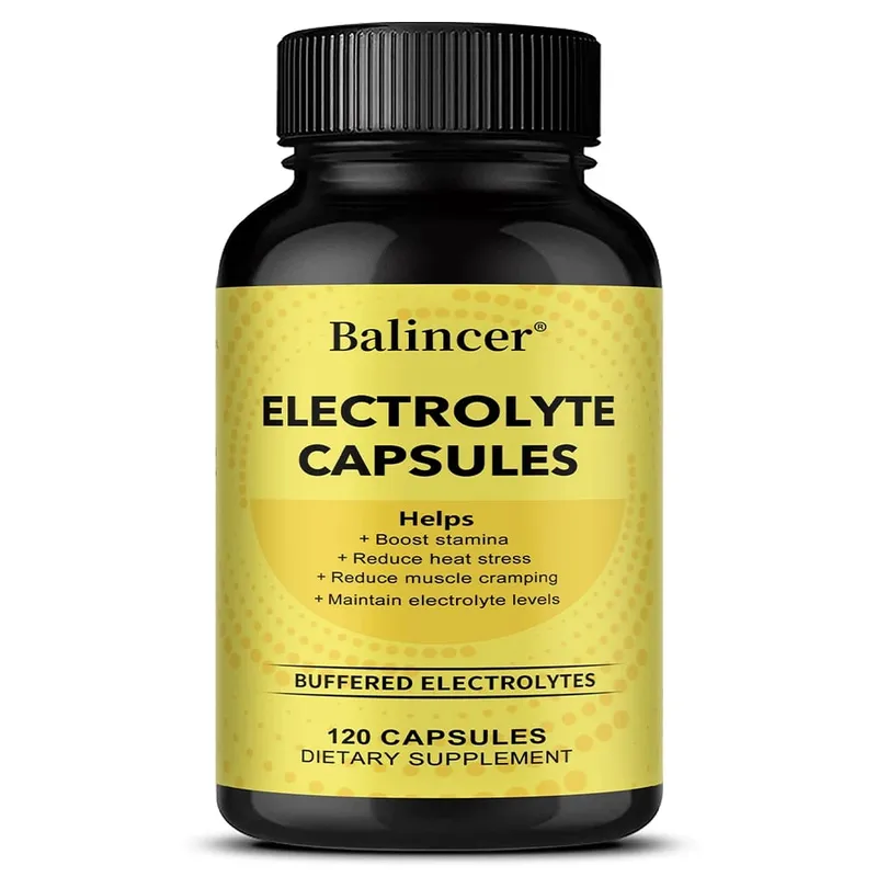 Electrolyte Capsules Mineral Supplement Support Electrolyte Balance Muscle Recovery Energy Endurance & Fast Hydration