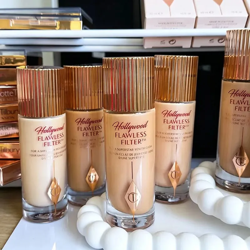 Charlotte Highlighter Foundation Continuamente Textura da Maquiagem Hidratante Corretivo Fixador Spray Essência Tilbury Cosmetic