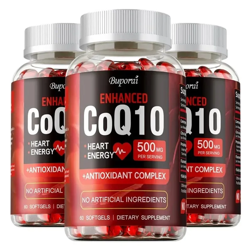 CoQ10 Supplement - Super Absorption Antioxidant Good for Heart Health and Energy Production Coenzyme Q10 Vitamin