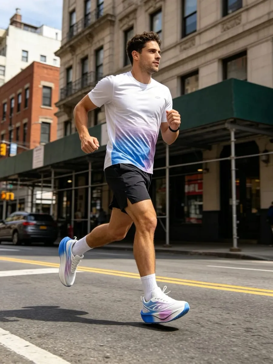 Running Shoes Men Sports Speciality Carbon Board Marathon Breathable Lightweight Women's Comfortable Athletic Nonskid Sneakers