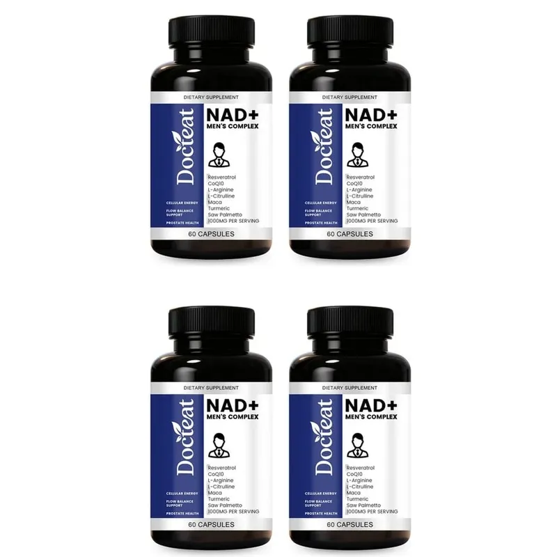 Docteat NAD+ Men's Complex Capsules for Daily Energy Metabolism and Circulatory Support Male Vitality Balance 60 Capsules — image 10