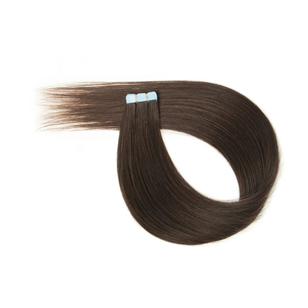Multi Color Mini Skin Tape In Human Hair Extensions 10 Pieces 12 Inch To 20 Inch Multiple Color Options Remy Hair Natural Comfortable Wear for Women Thickening And Lengthening — image 11