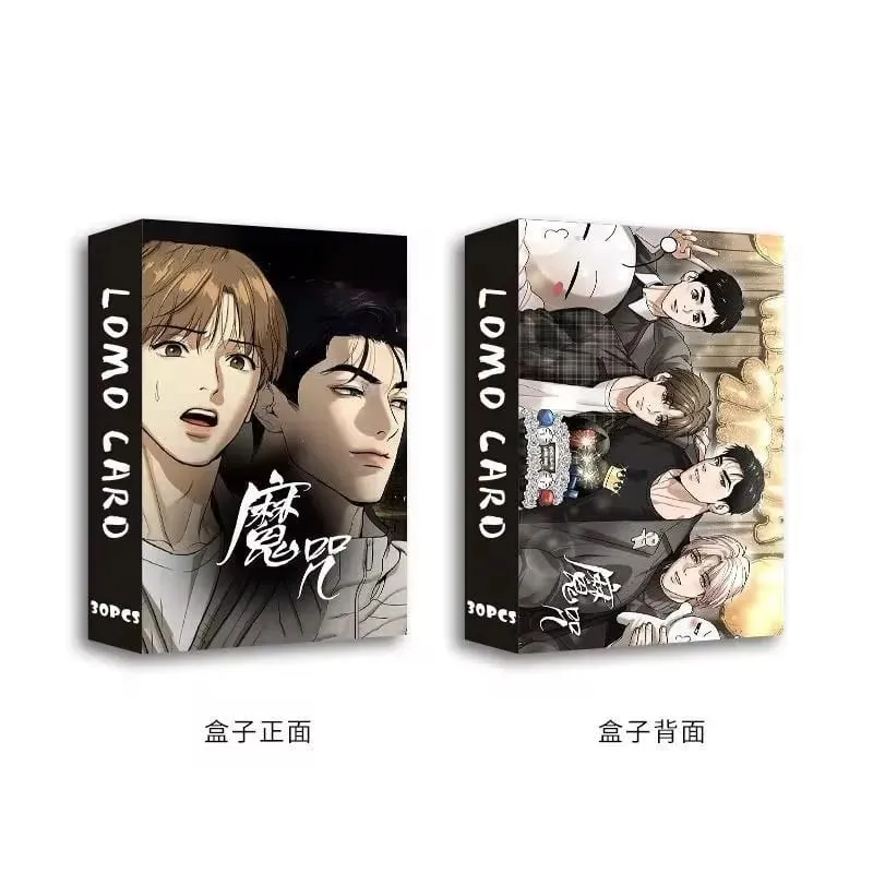 Set Hadiah Cosplay Karakter Komik Kartu Foto HD Kartu Lomo Laser Manwha Korea 30 Buah/Set
