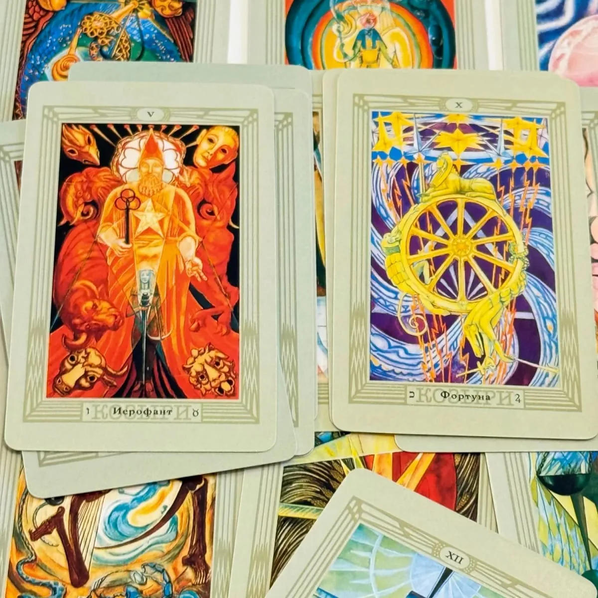 Thoth Tarot Cards Russian /Spanish/English Edition Oracle Board Playing Table Games For Party