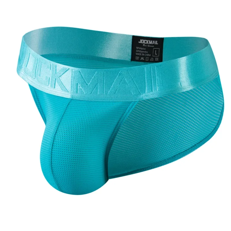 Jockmail Mans Underwear Gay Brief Nylon Mesh Sexy Low Waist Ropa Interior Hombre Letter Embroidery Sissy Panties Male Lingerie — image 60