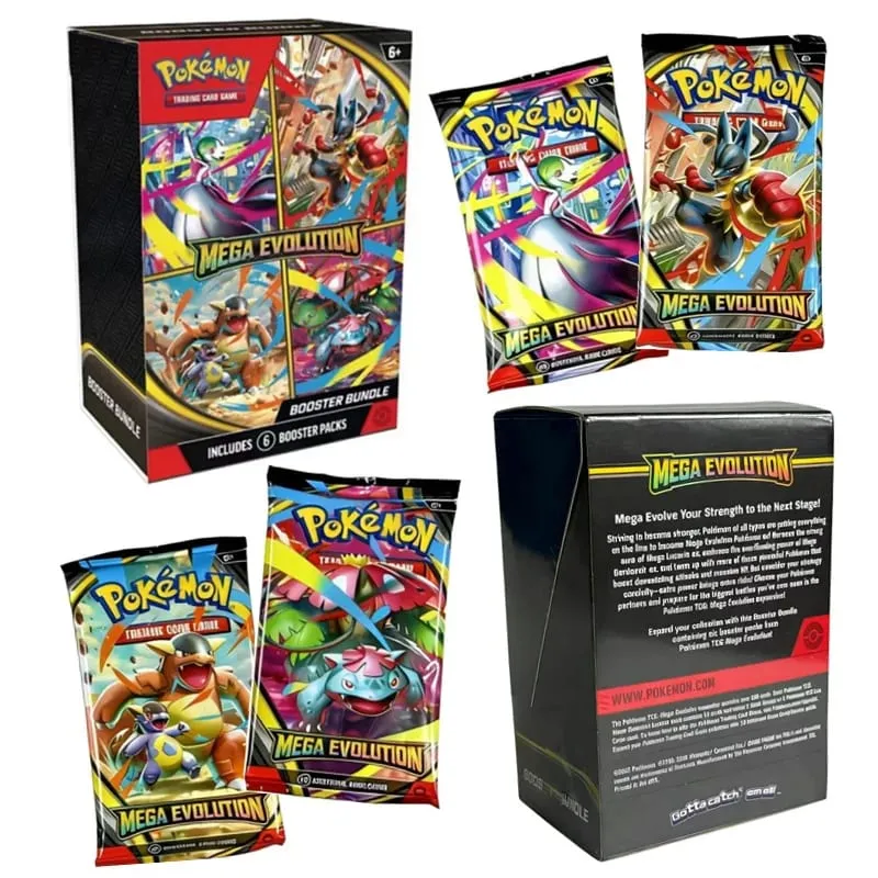 Trading Poke Cards Ascended Heroes Mega Evolution Sword Shield Series 72 Shiny Collectible Booster Bundle Booster Packs Gift — image 5
