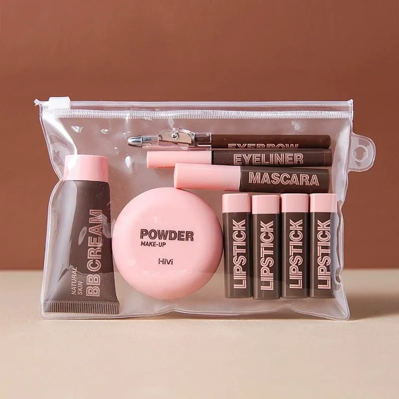Trendy 9-delt makeup-sæt - alt-i-én makeup-sæt til dagligt udseende og gaver — image 5