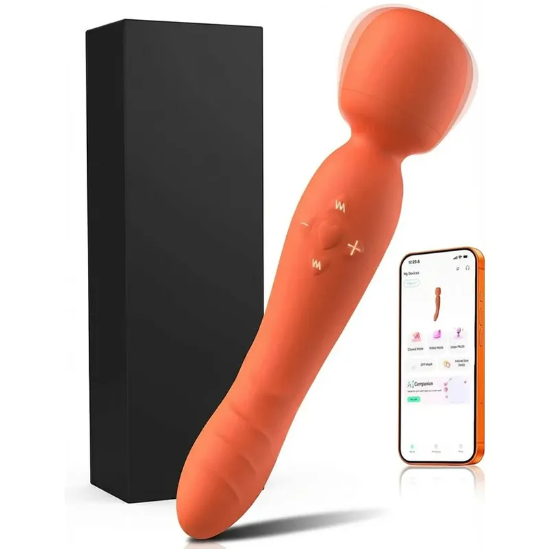Smart APP vezeték nélküli távirányító AV varázspálca vibrátor Erőteljes G-pont csillóstimulátor szexjáték női USB újratölthető vízálló felnőtteknek