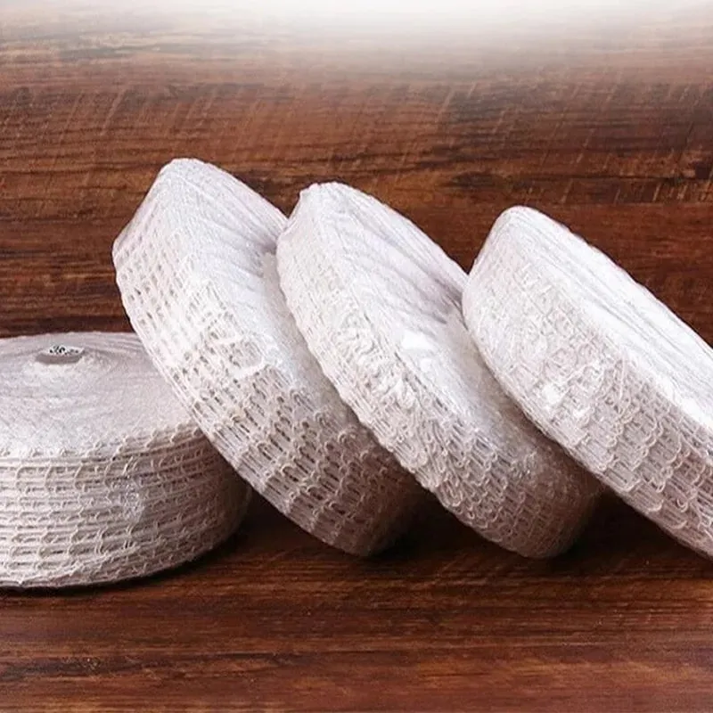 3/5/10/50 Meters Cotton Meat Net Elastic Smoked Meat Poultry Ham Netting Butcher 16 Holes Woven Packaging Net Cooking Tools — image 6