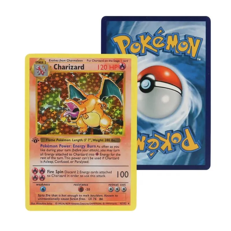 151Pcs/Box 1996 first generation Pokémon card rare Charizard Pikachu Mewtwo Blastoise Collecting card toys english version — image 4
