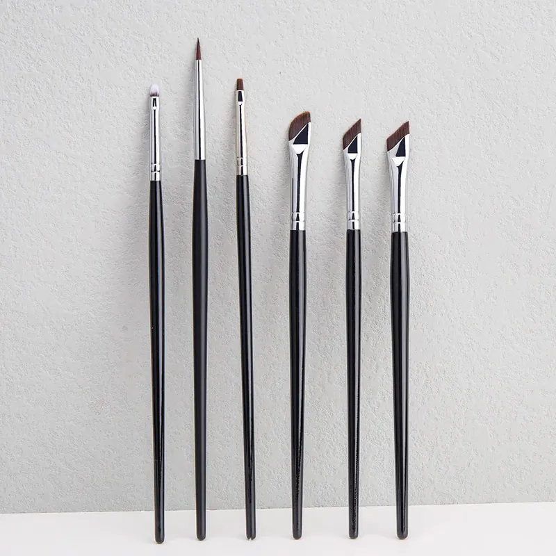 5/6PCS Thin Gel Eyeliner Makeup Brushes Eyeliner Brush Sets Flat Top Eyeliner Concealer Brush Eye Liner Detailed Make Up Tool