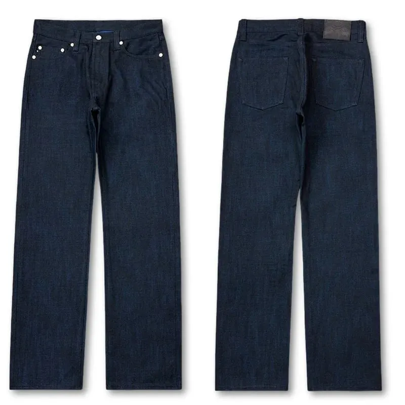 Red Tornado Midnight Blue Selvedge Jeans Men 16oz Denim Straight Fit Dark Indigo Workwear Pants