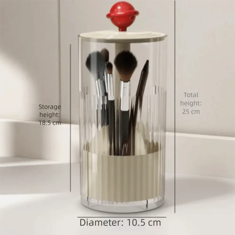 PU Leather Makeup Brush Bucket Dust-Proof Waterproof Empty Cosmetic Brushes Pen Holder Portable Makeup Brush Organizer — image 18