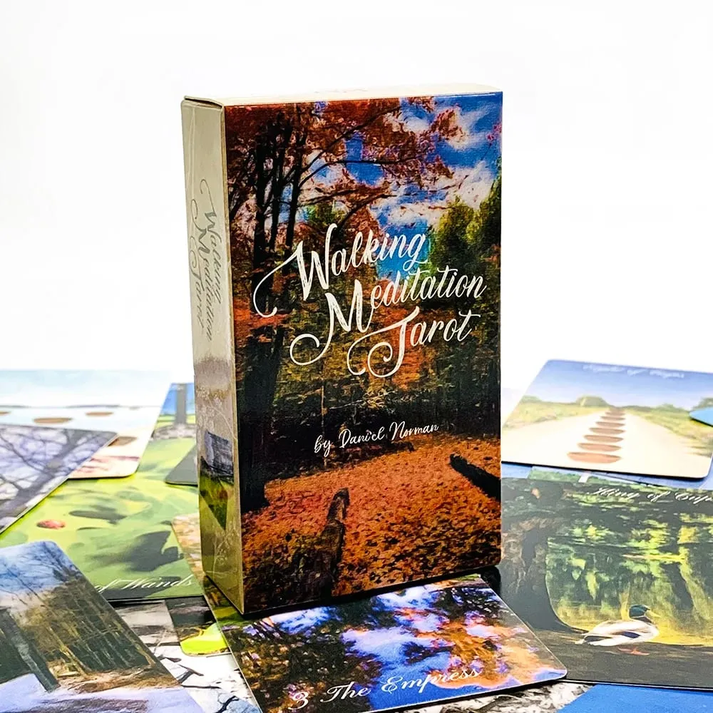 Walking Meditation Tarot Deck 78 Cards Forest Nature Tarot Cards Divination Meditation Spiritual Guidance Gift For Tarot Lovers