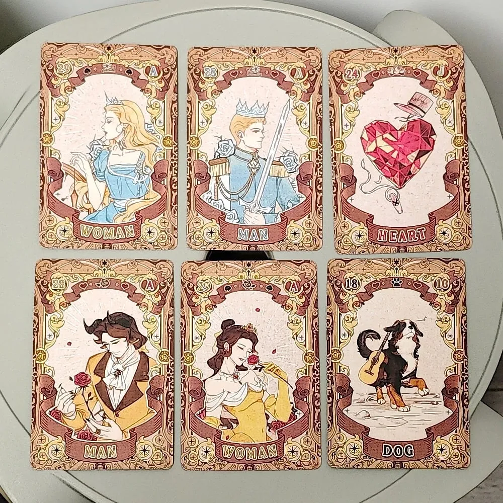 Fairy Tale Dream Lenormand Deck 42 Pcs Rana System Cartoon Lenormand Cards 10*6cm — image 4