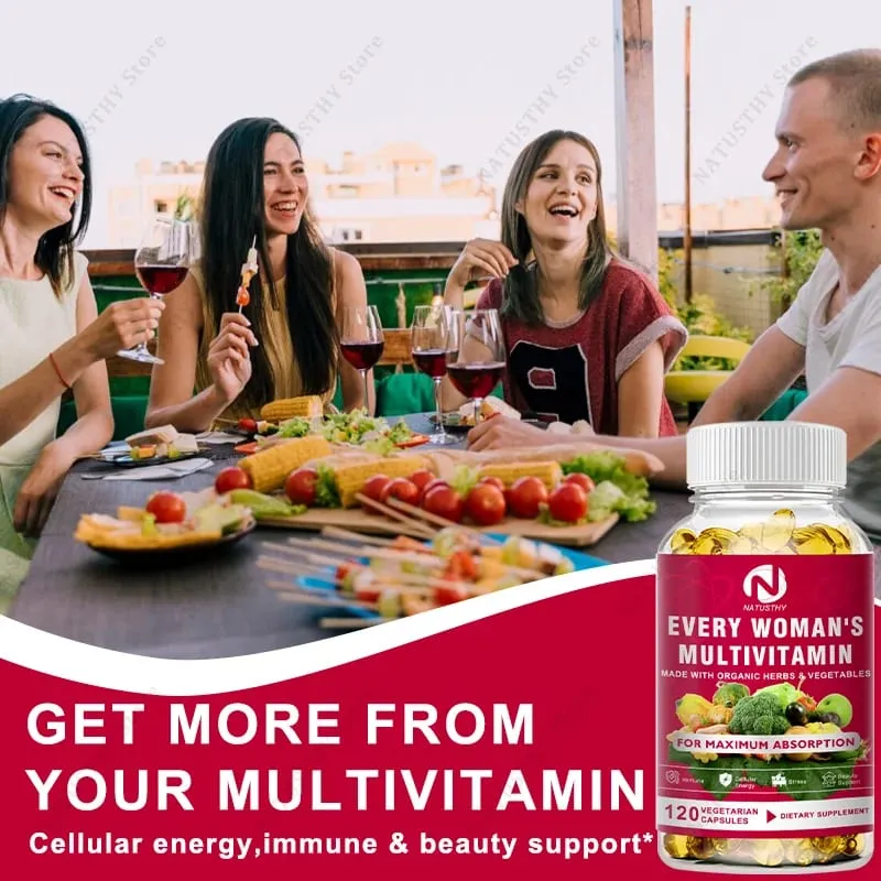 Multivitamin For Women Capsules Support Hormone Balance Skin Heart Brain Bone Immune Health