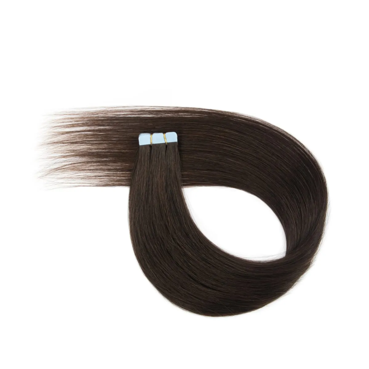 Multi Color Mini Skin Tape In Human Hair Extensions 10 Pieces 12 Inch To 20 Inch Multiple Color Options Remy Hair Natural Comfortable Wear for Women Thickening And Lengthening — image 9