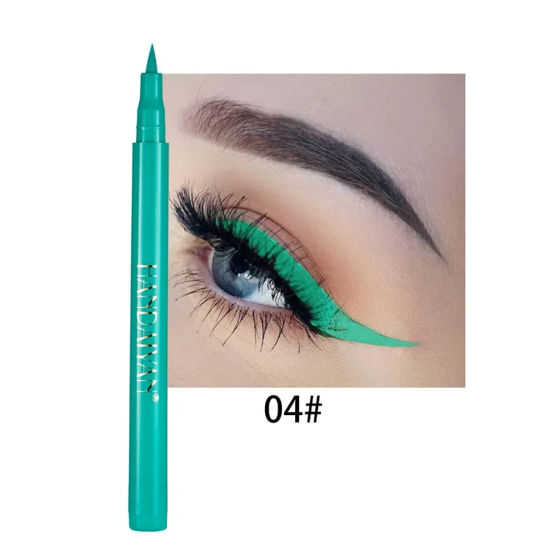 12 Colors Black Purple Liquid Eyeliner Pen Waterproof Big Eyes Makeup Smooth Quick-drying Matte Eye Liner Women Cosmetics Beauty