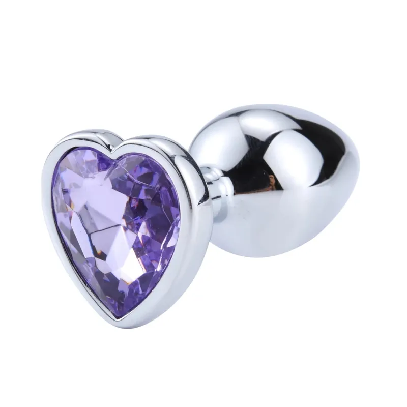 3 Sizes Metal Anal Plug Heart Base Butt Plug for Adults Women Men Couples Stainless Steel S/M/L Diamond Masturbator Sex Toys 18+ — image 14