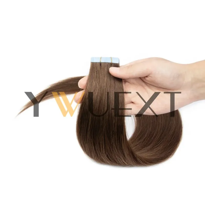30g Real Human Hair Tape in Extensions 12''-24'' Natural Straight Seamless Tape Hair On Double Sided Tape 20pcs for Women — image 10